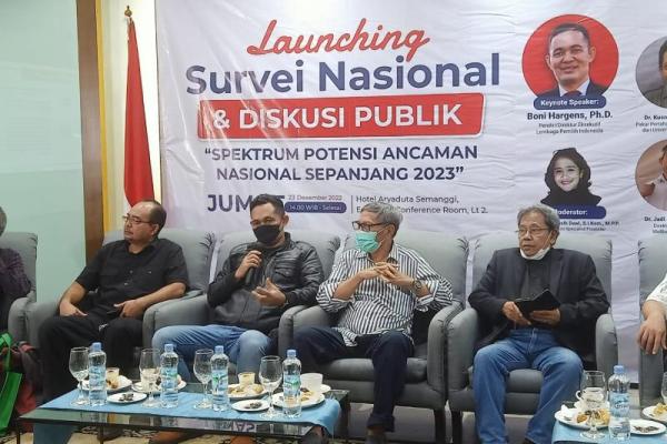 Hal ini terlihat dalam penilaian terhadap lembaga atau kementerian yang paling siap dan mampu mengantisipasi potensi ancaman 2023.