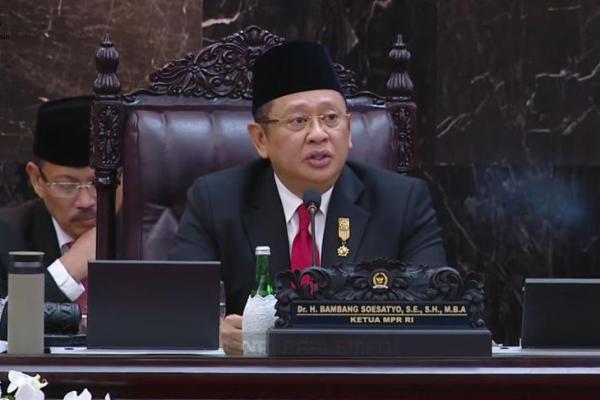 Sidang dibuka dengan pantun soal pohon beringin dan koalisi Pilpres 2024.