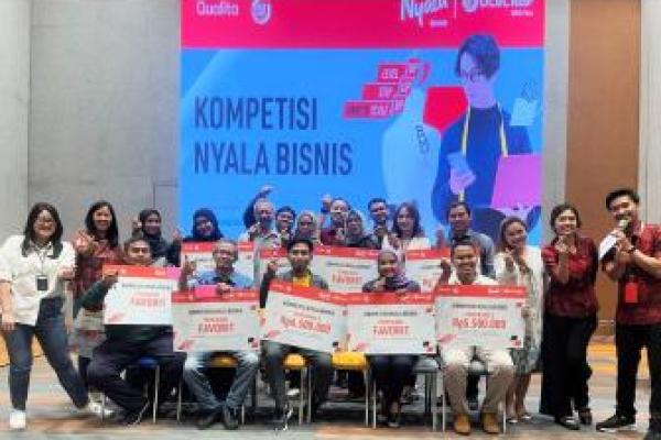 Pemenang kompetisi UMKM Bank OCBC NISP dan Qualita mendapatkan hadiah senilai total Rp28 juta