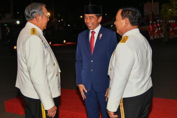 Kebersamaan Jokowi, SBY, Prabowo di Parade Senja HUT ke-78 TNI, Ini Kata Pengamat