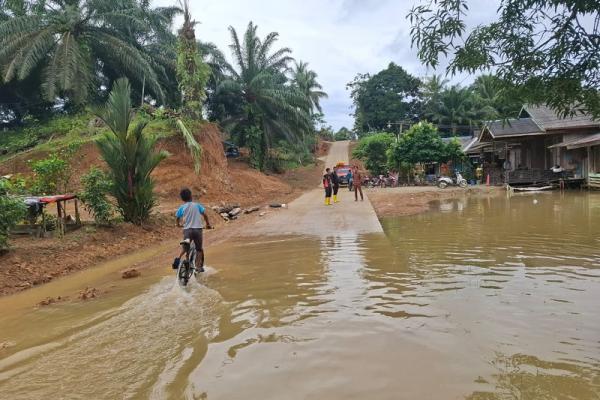 Banjir di Kabupaten Penajam Paser Utara Berangsur Surut