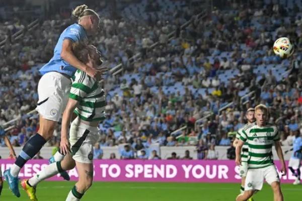 Manchester City kalah tipis 4-3 melawan Celtic, meskipun Erling Haaland kembali menunjukkan ketajamannya sebagai pencetak gol.