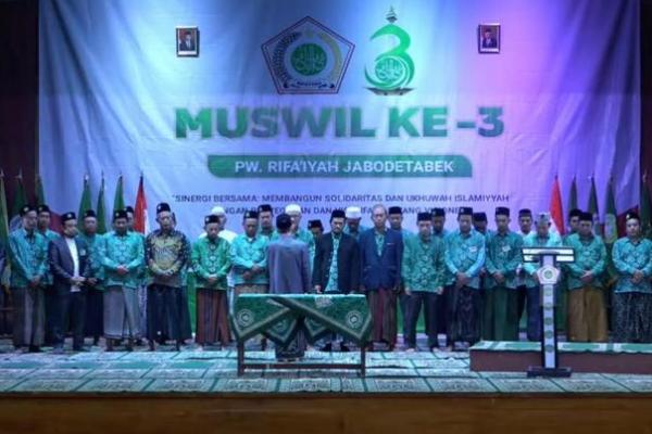 Muswil ke-3 Pimpinan Wilayah Rifaiyah Jabodetabek berlangsung sukses