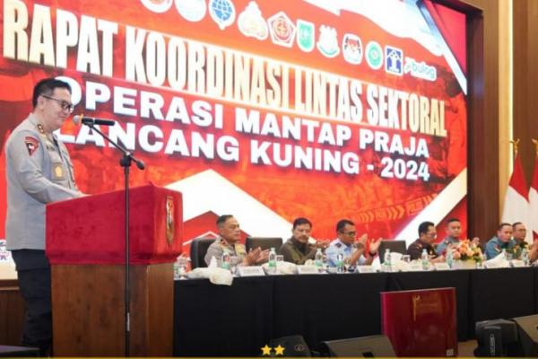 Jaga kondusifitas Pilkada Riau, Polda Riau gelar Rapat Koordinasi Lintas Sektoral Operasi Mantap Praja Lancang Kuning 2024