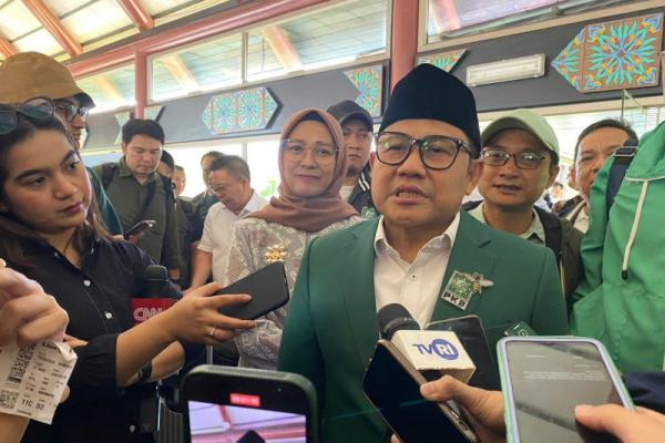 Ketua Umum DPP Partai Kebangkitan Bangsa (PKB), Abdul Muhaimin Iskandar, bertolak dari Jakarta menuju arena Muktamar PKB di Nusa Dua, Bali