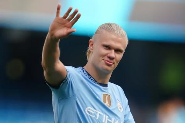 Penyerang Manchester City, Erling Haaland, berhasil melewati catatan gol Neymar Jr dan Alessandro Del Piero di Liga Champions