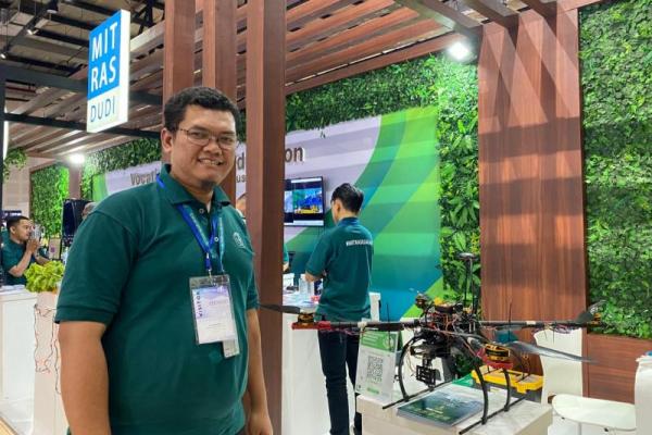 Drone tersebut ditampilkan dalam pameran Higher Education Partnerships Conference (HEPCON) 2024 di Jakarta pekan ini.