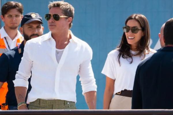 Brad Pitt dan Ines de Ramon Tampil Kompak di Venesia Setelah Film Angelina Jolie Diputar