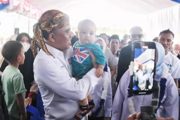 Calon Gubernur Anwar Hafid dan Calon Wakil Gubernur Reny Lamadjido memiliki program Sulteng Peduli Stunting