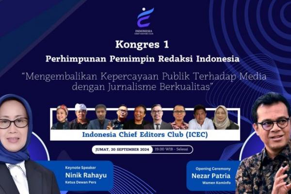 Kongres ICEC ini merupakan tindak lanjut dari Deklarasi ICEC yang telah berlangsung pada Hari Pers Internasional, 3 Mei 2024, di Palembang, Sumatera Selatan