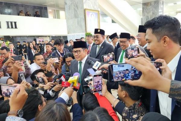 Ketua Umum PKB Abdul Muhaimin (Cak Imin) mengucapkan selamat kepaa Prabowo Subianto yang bakal dilantik sebagai Presiden periode 2024-2029.