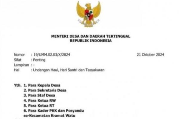 Baru beberapa jam dilantik Presiden RI Prabowo Subianto sebagai Menteri Desa Pembangunan Daerah Tertinggi, Yandri Susanto sudah dianggap tidak memiliki etika birokrasi.