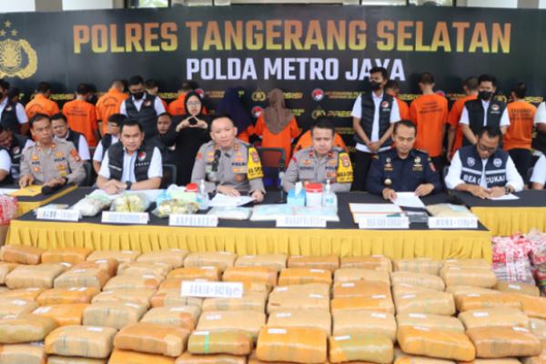 Sabu Hingga Ganja Dibongkat Polres Tangsel, Ada Jaringan Sumatera dan Jawa