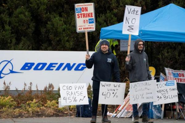 Sebanyak 30 Ribu Pekerja Boeing Lanjutkan Pemogokan dan Tolak Kenaikan Upah 35 Persen