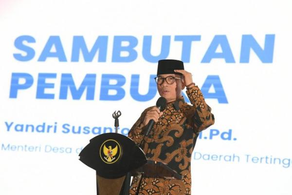 Menteri Desa dan Pembangunan Daerah Tertinggal Yandri Susanto menjelaskan rencananya untuk melaksanakan hilirisasi dari desa