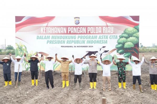 Dukung Program Asta Cita Presiden, Polda Riau Siapkan Ketahanan Pangan