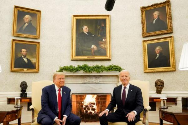 Transisi Mulus, Trump-Biden Bahas Ukraina dan Timur Tengah di Gedung Putih