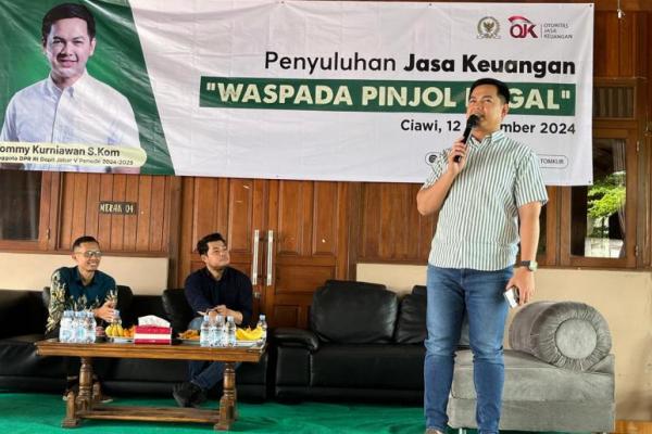 Tommy Kurniawan dan OJK Beri Tahu Kriteria Pinjol Ilegal ke Warga Ciawi