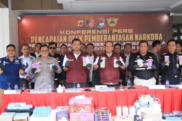 Pabrik Narkoba Senilai 680 Miliar di Kab Bandung Dibongkar Bareskim Polri