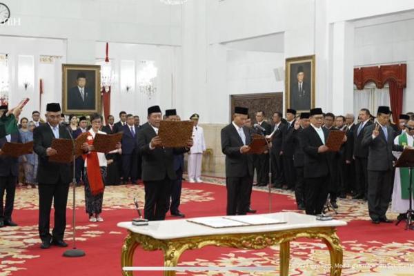 Prabowo Resmi Lantik Pimpinan dan Dewas KPK Periode 2024-2029