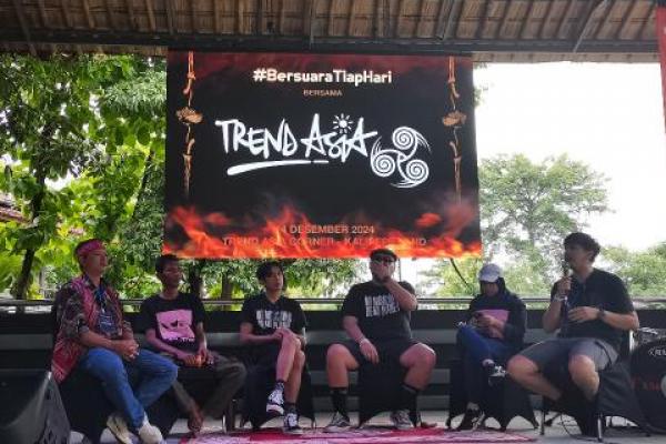 Di Rock in Solo, Trend Asia Kampanyekan Bersuara Tiap Hari