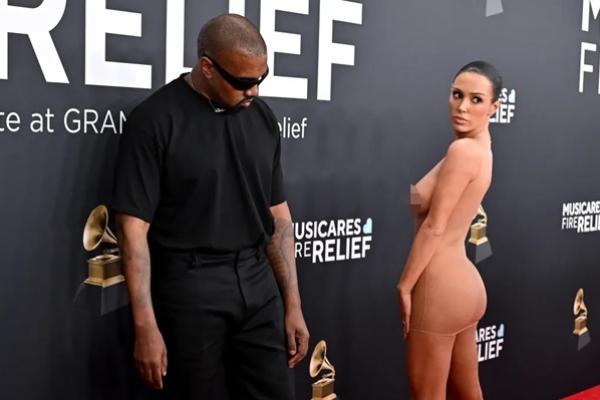 Dianggap Cabul, Penampilan Kanye West dan Bianca Censori Langgar Aturan Berpakaian Grammy Awards 2025?